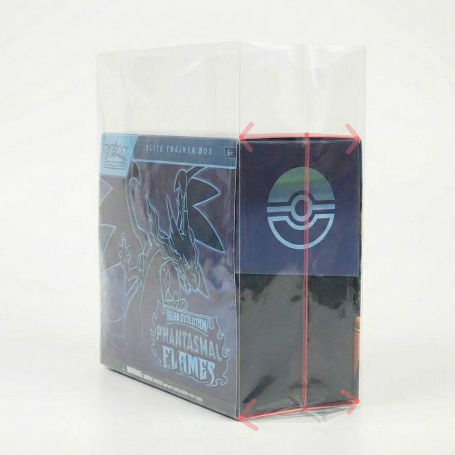 Elite Trainer Box sealed in an ultra-clear reseal plastic bag for clean factory-style display and protection.